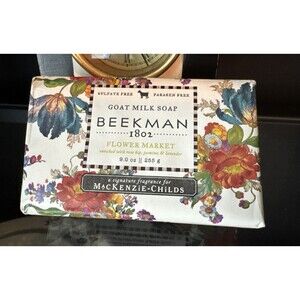 NEW BEEKMAN 1802 FLOWER MARKET GOAT MILK SOAP MACKENZIE CHILDS 9 OZ